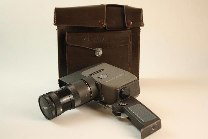 Vintage 8mm film pakket  Canon Zoom 8 camera + toebehoren, Audio, Tv en Foto, Videocamera's Analoog, Camera, 8mm, Ophalen