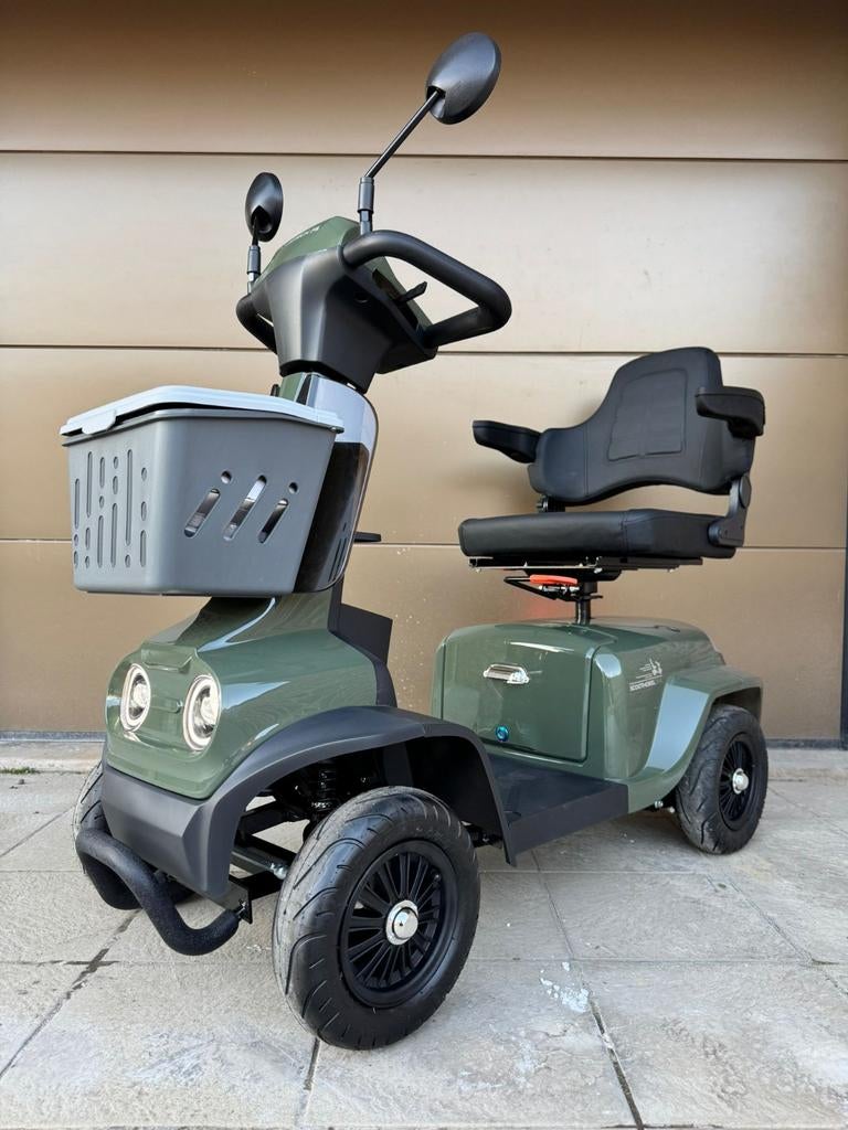 Scootmobiel 2026 met uitneembare lithium accu inf 0488826971, Divers, Chaises roulantes, Neuf, Fauteuil roulant électrique, Pliant