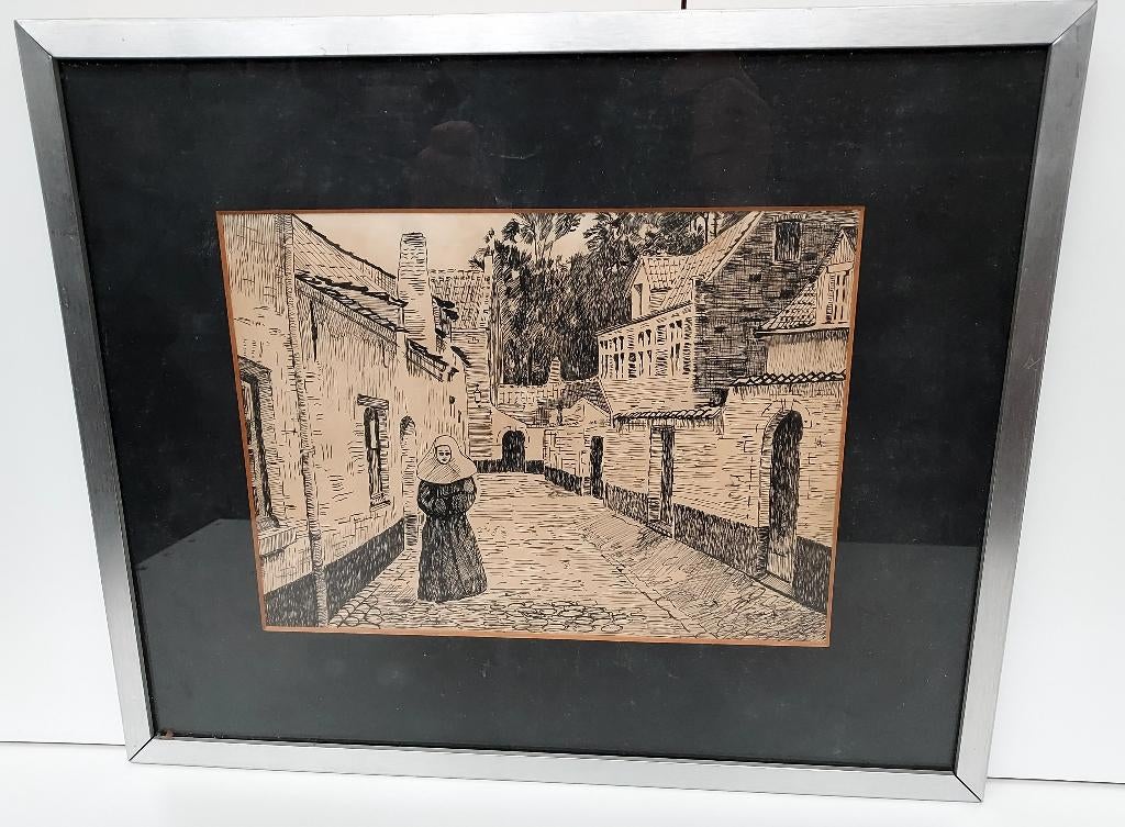 Etsen en Gravures, Ophalen of Verzenden, Religie, Ets, Origineel