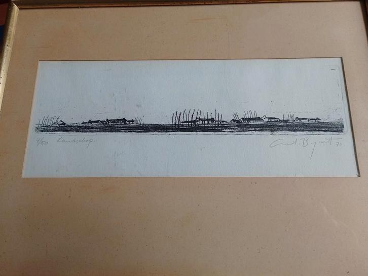 Antoon Bogaert  Ets   Landschap, Antiquités & Art, Art | Eaux-fortes & Gravures, Envoi