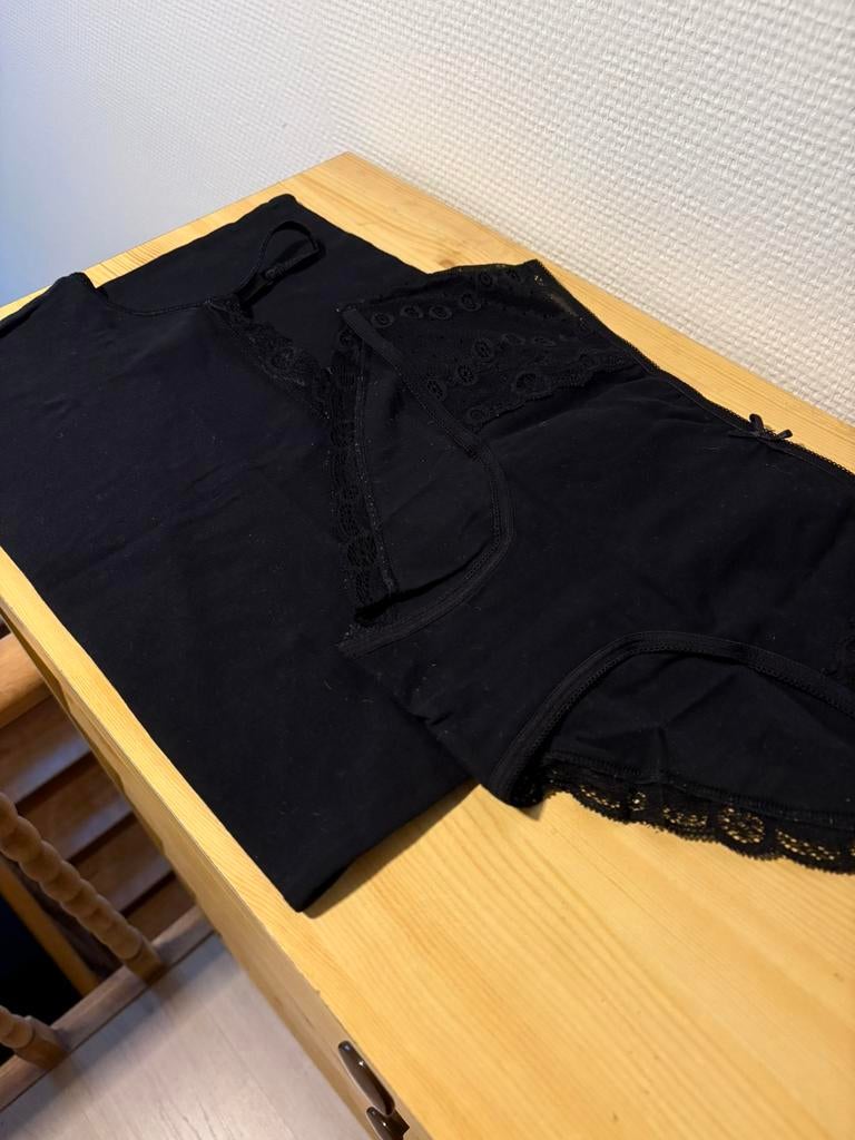 Zwart setje van Anni Rolfi (L)., Kleding | Dames, Ophalen of Verzenden, Zwart, Setje