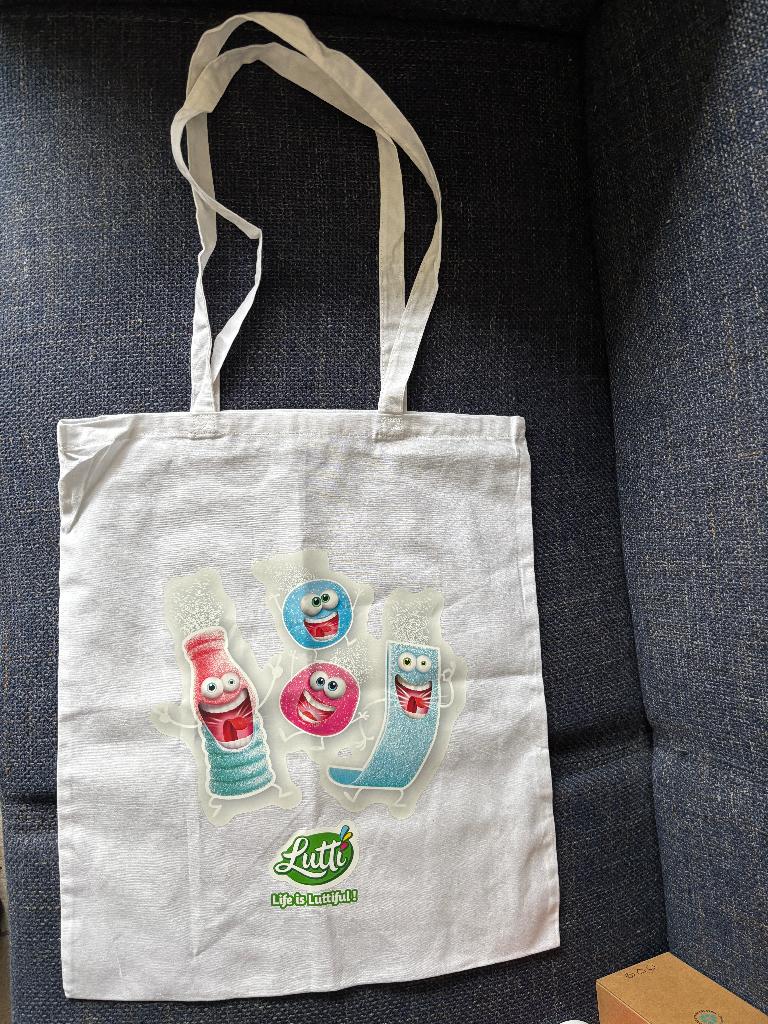 Lutti tas snoepprint Life is Luttiful lussentas, Verzamelen, Ophalen of Verzenden, Nieuw, Gebruiksvoorwerp