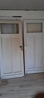 4 vintage binnendeuren., Moins de 200 cm, Porte intérieure, Enlèvement, Verre