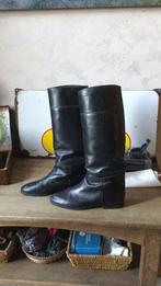 Zwarte leren larzen, Kleding | Dames, Schoenen, Ophalen, Zwart, Hoge laarzen