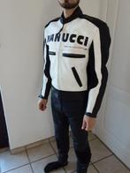 Combi moto en cuir, pantalon et veste assemblés, Motos, Seconde main, Enlèvement ou Envoi, Vanucci, Combinaison