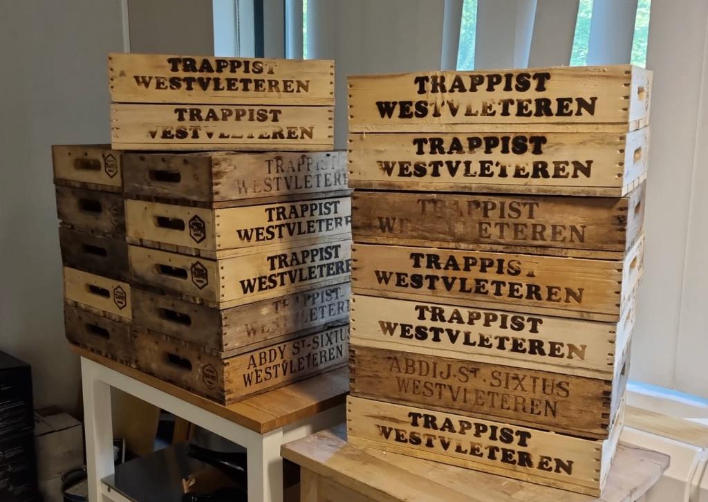 caisse en bois "Trappist", Antiquités & Art, Curiosités & Brocante, Enlèvement