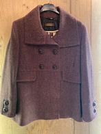 P.S. FASHION Tweed Wool Coat Burgundy Purple Speckled Jacket, P.S Fashion, Verzenden, Paars, Zo goed als nieuw
