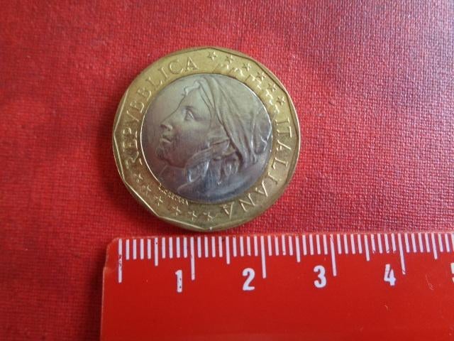 Pièce de monnaie. "ITALIE". 1.000 lires., Envoi