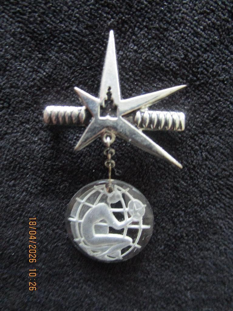 EXPO 58 SPELD BROCHE STER EMBLEEM, Verzamelen, Overige Verzamelen, Zo goed als nieuw, Ophalen of Verzenden