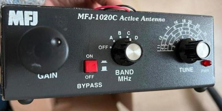 Antenne active/MFJ-1020C 0,3-40 MHz, Télécoms, Émetteurs & Récepteurs, Utilisé, Enlèvement