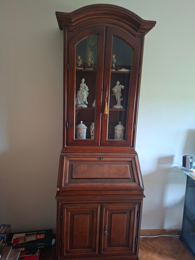 Secretaire  vitrinekastje kerselaar, Huis en Inrichting, Kasten | Secretaires, Ophalen