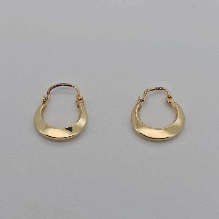 Boucles d'oreilles en or 14 carats (585), Bijoux, Sacs & Beauté, Boucles d'oreilles, Comme neuf, Or, Or, Enlèvement ou Envoi