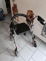 Tribune déambulateur pliable 4roues aluminium avec frein, Divers, Enlèvement, Pliable