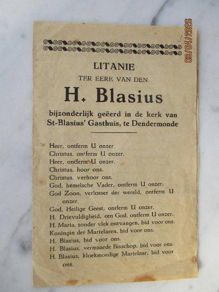 Kerk Sint-Blasius Dendermonde 1934, Verzenden, Gebruikt, Overige typen, Christendom | Katholiek