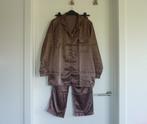 Taupe satijnen pyjama hemd en broek Maat 38, Vêtements | Femmes, Pyjamas, Enlèvement ou Envoi, Taille 38/40 (M)