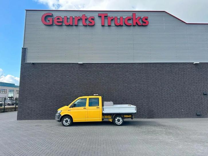 Volkswagen Transporter T 6 DUBBEL-CABINE LAADBAK (bj 2019), Auto's, Bestelwagens en Lichte vracht, Volkswagen, Diesel, Euro 6