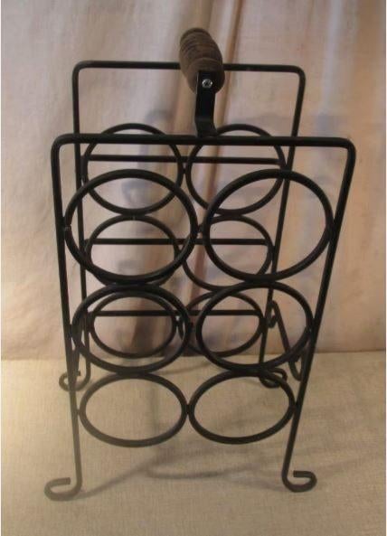 Joli casier à vin en métal, Enlèvement ou Envoi, Comme neuf, Métal, 5 à 15 bouteilles