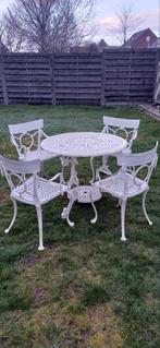 Antieke gietijzeren tuinset, Tuin en Terras, Ophalen, Tuinset