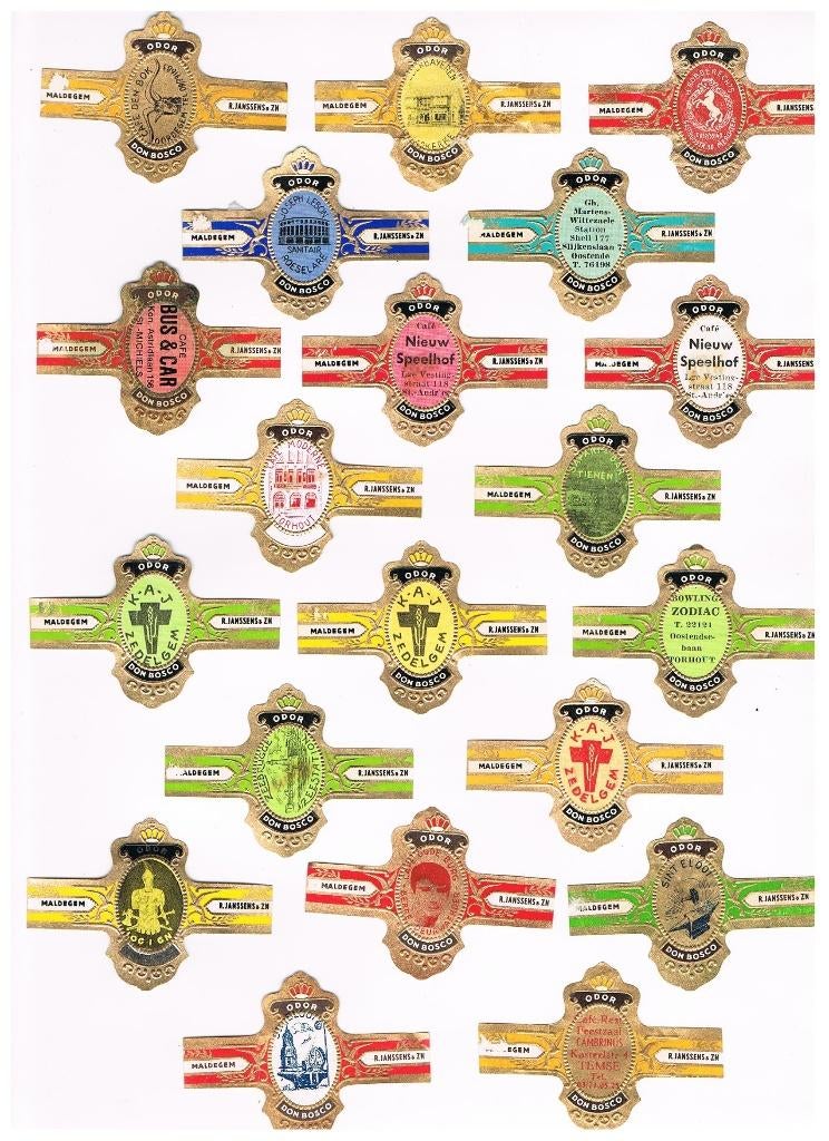 PUBLICITÉ POUR DES GROUPES DE CIGARES PAR, Envoi, Utilisé, Bagues de cigare