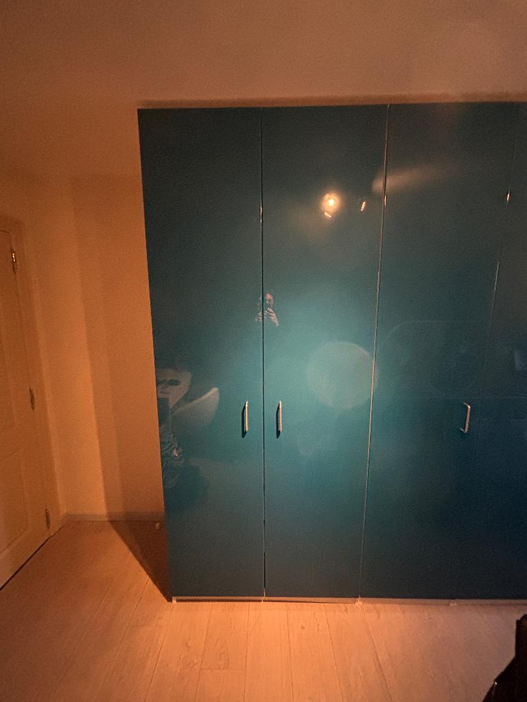 Ikea pax kastdeuren (5) hoogglans blauw, Enlèvement, Utilisé, Moins de 50 cm, 200 cm ou plus