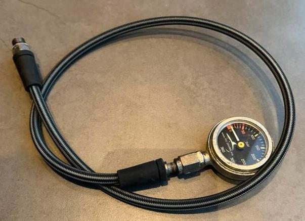 Manometer met miflex carbon, Watersport en Boten, Ophalen of Verzenden, Zo goed als nieuw