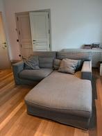 Grijze stoffen zetel, Enlèvement, Utilisé, Tissus, Modern/klassiek