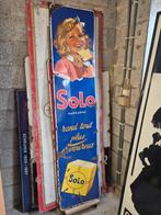 Emaille reclamebord Solo, Verzamelen, Ophalen, Reclamebord