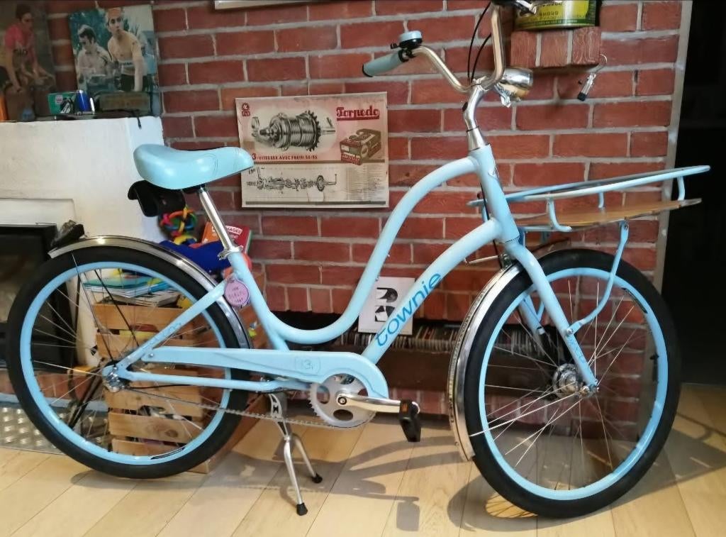 Vélo townie electra, Fietsen en Brommers, Fietsen | Dames | Damesfietsen, Zo goed als nieuw, Overige merken, Versnellingen, Terugtraprem