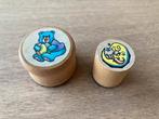 Ronde houten stempels maan + beer, Hobby & Loisirs créatifs, Estampage, Enlèvement ou Envoi, Neuf, Estampe en bois