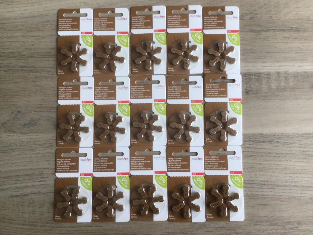 Pakket batterijen voor hoortoestellen audifon, Ophalen of Verzenden, Nieuw