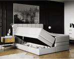 Boxspring (gris), Gris, Modern en zeer comfortabel, Enlèvement, Utilisé