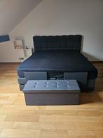 180x200 gemotoriseerd elektrisch bed + opbergdoos, Ophalen, Grijs
