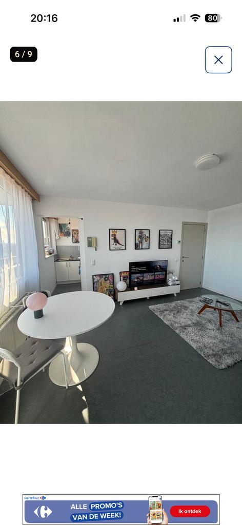 Apartment verhuur, Immo, Appartementen en Studio's te huur, Provincie West-Vlaanderen, 35 tot 50 m²