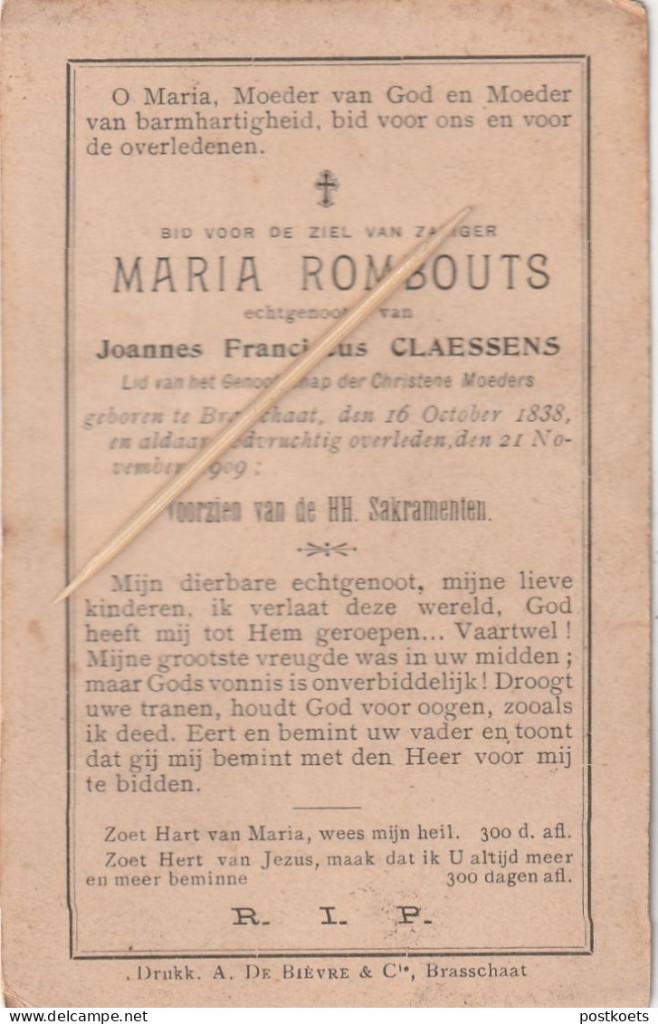 Bidprentje Brasschaat, Verzenden, Bidprentje