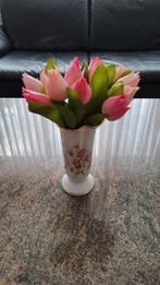 Prachtige antiek porseleinen vaas met kunstbloemen Limoges, Antiek en Kunst, Ophalen of Verzenden