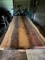 TABLE À MANGER MASSIVE EN HÊTRE/CHÊNE DE FABRICATION UNIQUE, Maison & Meubles, Neuf, Handmade wood / handgemaakt hout, Chêne, Enlèvement