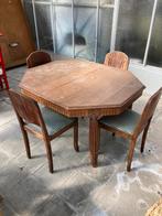 Table/chaises art déco, Antiquités & Art, Enlèvement