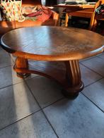Table basse en chêne massif, Maison & Meubles, Rond, Enlèvement, Utilisé, 50 à 100 cm