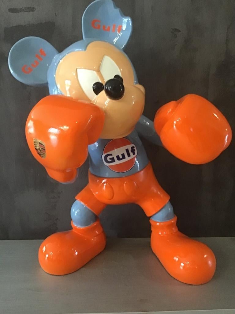 Ydderf - Boxeur XL Mickey Mouse Gulf Porsche, Antiquités & Art, Enlèvement ou Envoi