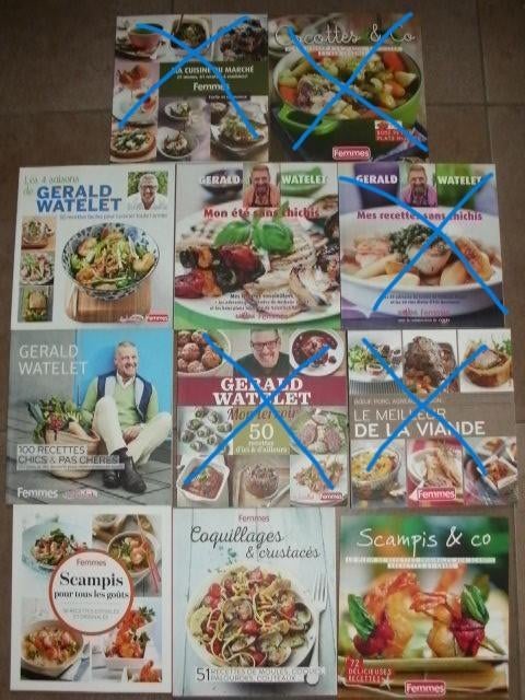 livres de cuisine Femmes d'Aujourd'hui - Gérald Watelet, Livres, Livres de cuisine, Enlèvement ou Envoi, Comme neuf, Europe, Gâteau, Tarte, Pâtisserie et Desserts