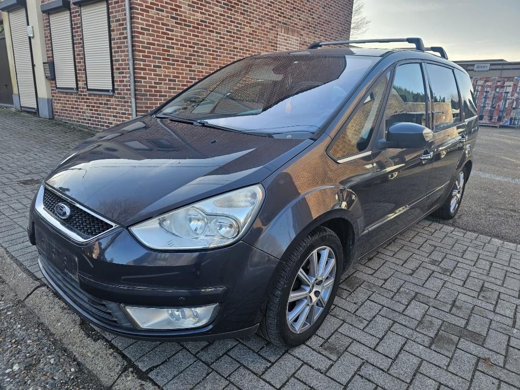 Ford Galaxy 2.0 Tdci 136pk Ghia(Bouw2009/211.000km)7-Plaat, Auto's, Monovolume, Zwart, 4 cilinders, 7 zetels
