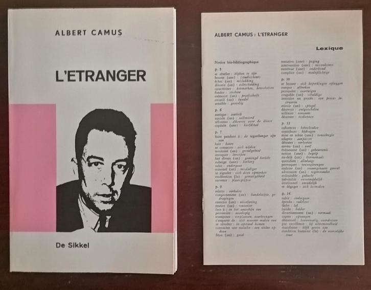 Albert Camus – L’étranger – met Nederlandse woordenlijst, Boeken, Literatuur, Zo goed als nieuw, België, Ophalen of Verzenden