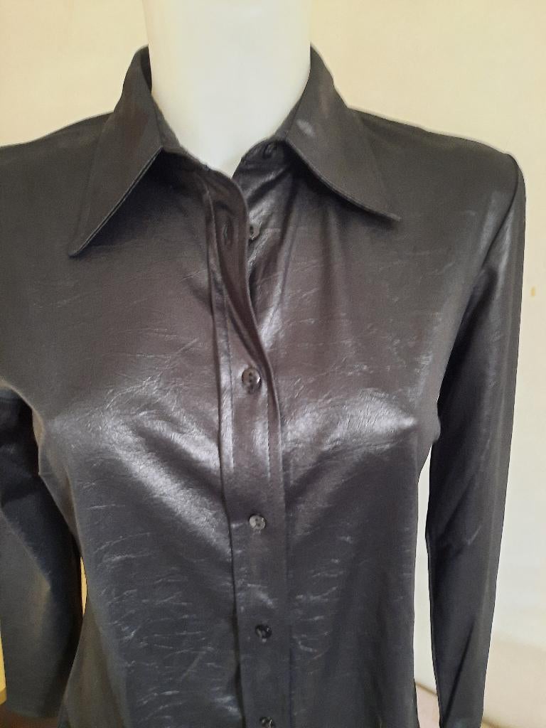 Trussardi mooie bloes/hemd, Kleding | Dames, Blouses en Tunieken, Zwart, Ophalen of Verzenden, Zo goed als nieuw, Maat 36 (S)