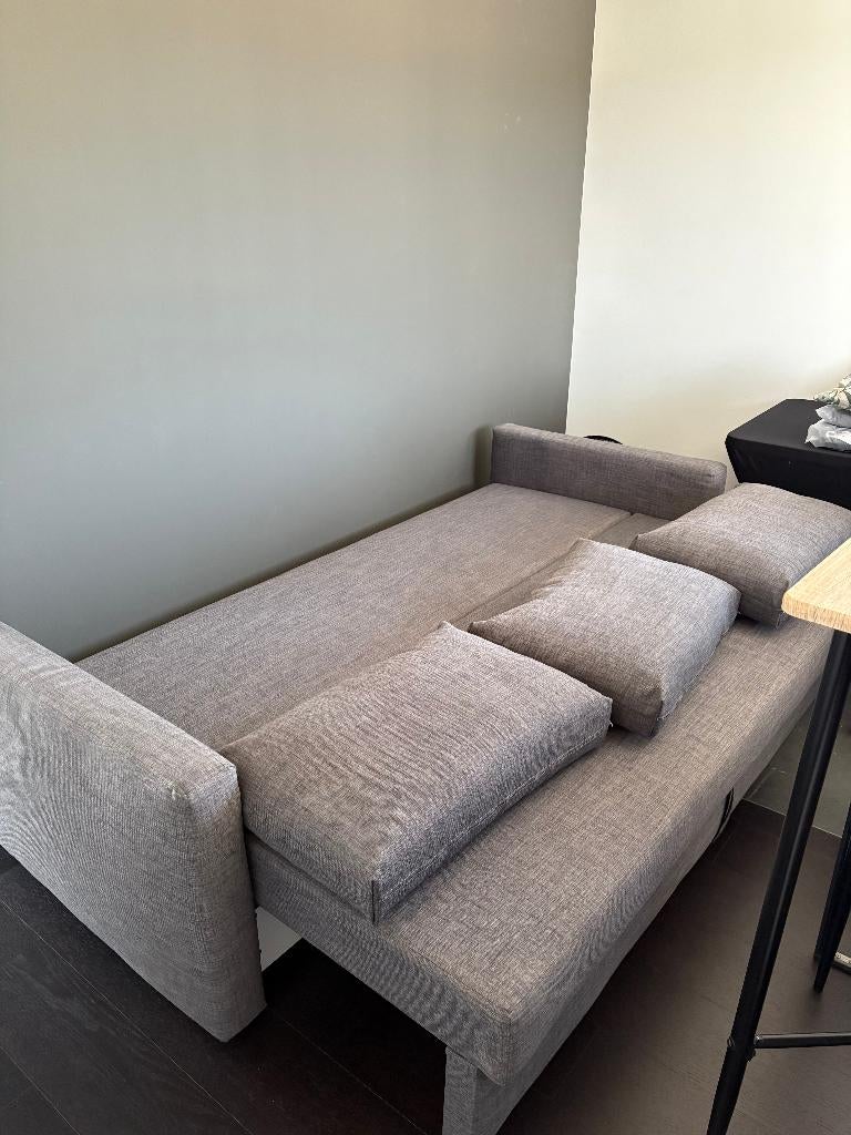Zetelbed 3-zit Friheten (Ikea), Maison & Meubles, Chambre à coucher | Canapés-lits, 100 cm, Gris, Comme neuf, Enlèvement