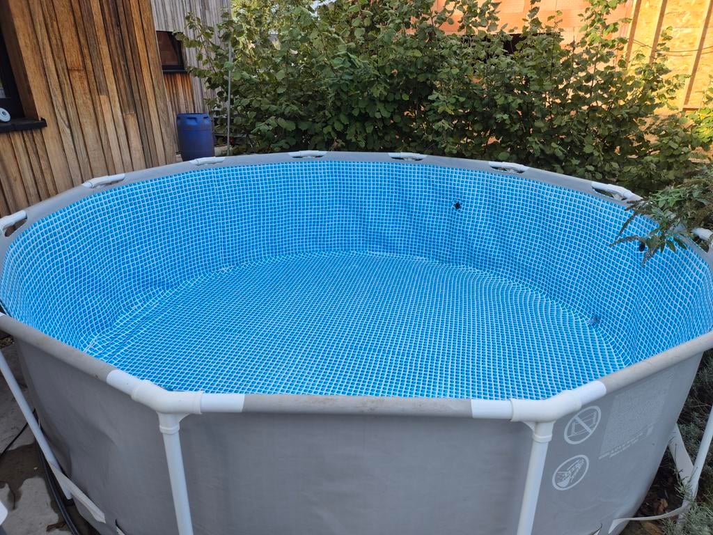 Zwembad Intex prism frame 366x99cm, Ophalen, Gebruikt, 200 tot 300 cm, 80 tot 120 cm