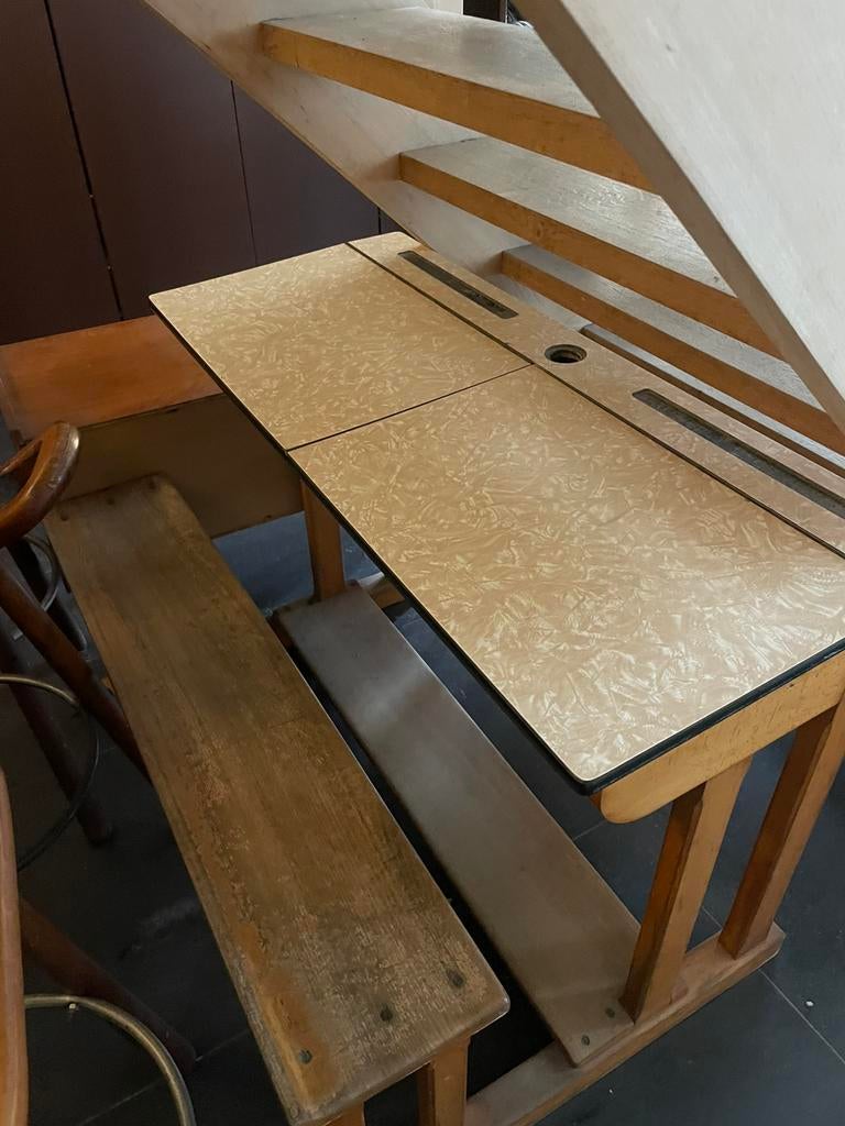 Lessenaar kind jaren 80, Vintage, Ophalen, Gebruikt, Schoolbureau