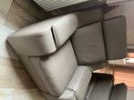 Lederen salon, Huis en Inrichting, Zetels | Complete zithoeken, Ophalen, Zo goed als nieuw