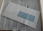 Enveloppes blanches 22,9x11,4 avec fenêtre, Enlèvement, Neuf