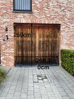 Thermowood garagepoort inclusief motor, Ophalen, Gebruikt