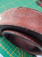 Ceinture cuir avec boucle Harley Davidson, Cuir véritable, Enlèvement ou Envoi, Brun, 105 à 115 cm